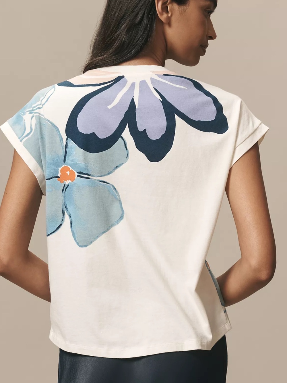 NWT! By Anthropologie Graphic Muscle Tee - 2X - Picture 4 of 4